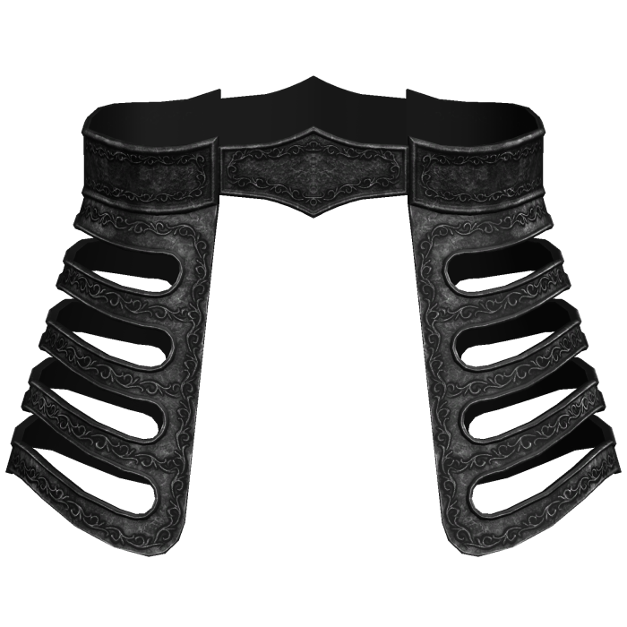 Black Gothic Knight Waist
