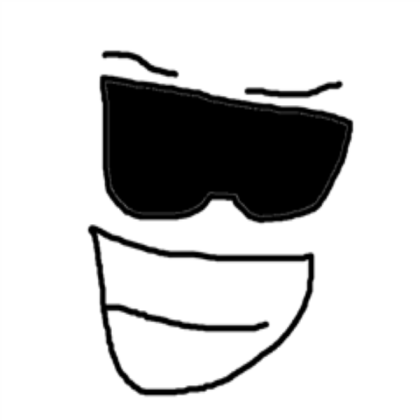 Cool Sunglasses Face FREE! Roblox decal
