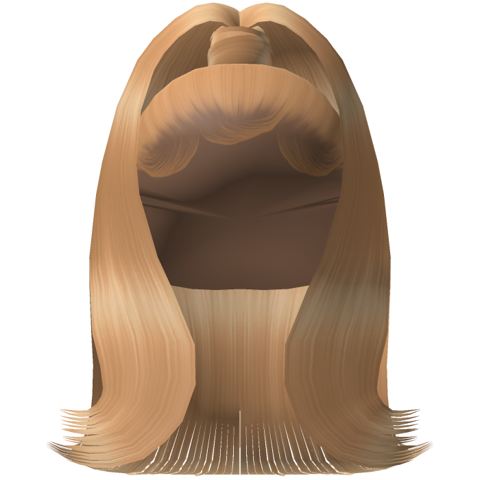 Sleek Flipped Out Ponytail w/ Edges (Blonde)