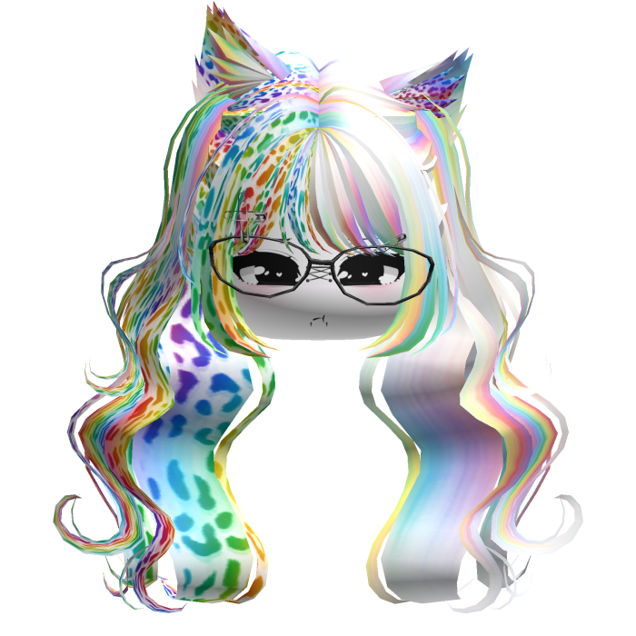 Wavy Moe Pigtails w/ Cat Ears (Opal)