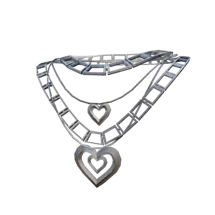 Silver Heart Necklace Roblox item