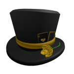 Classy Golden Ace of Hearts Tophat