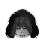 vkei moe boy set tired face pierced emo hood grey