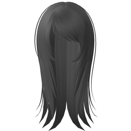 ☆ emo scene messy wispy long hair grey