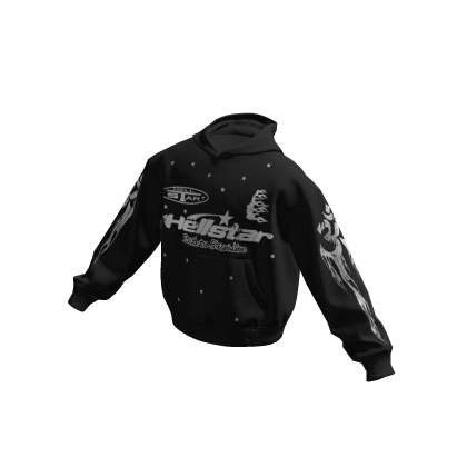 Designer Hellstar Hoodie Black thumbnail