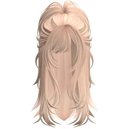 Wolfcut Spikey Half Up Blonde