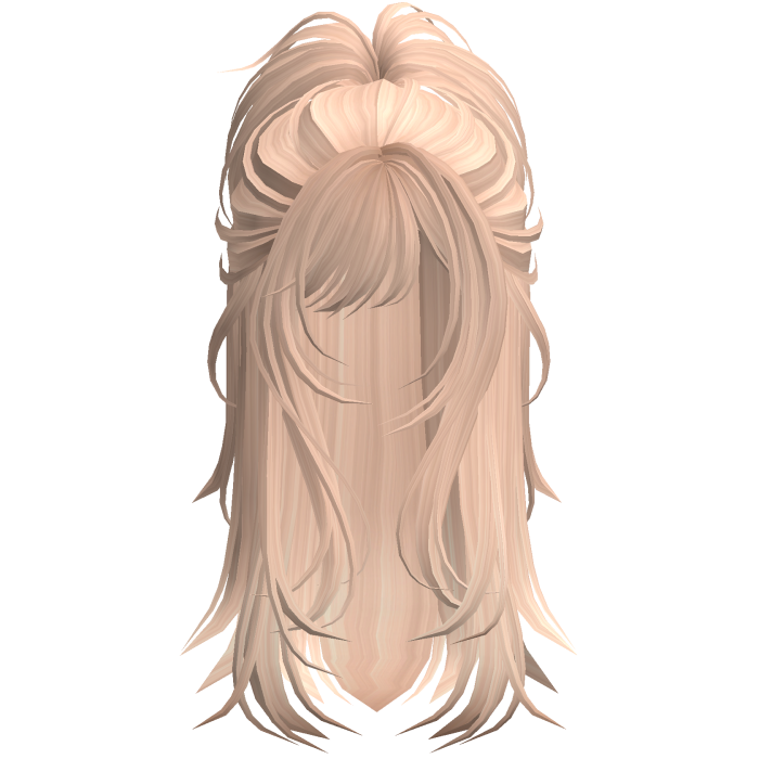 Wolfcut Spikey Half Up Blonde
