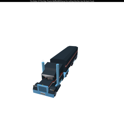 Realistic Semi Truck With Trailer