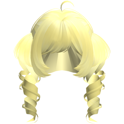 yellow tweencore messy whimsy chunky pigtails