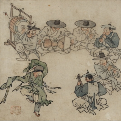 a traditional Korean painting Roblox decal