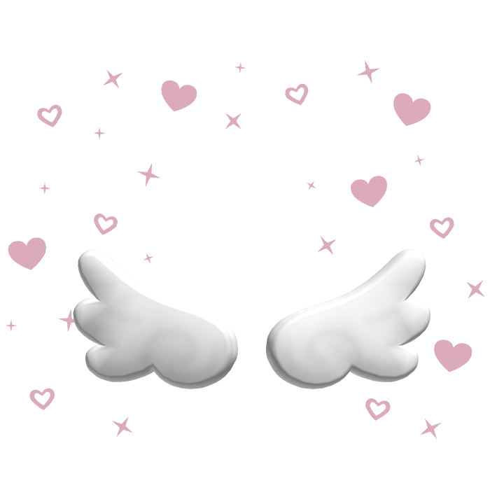 wings and heart aura (pink)