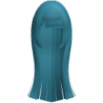pretty straight vampire anime hime hair in ocean