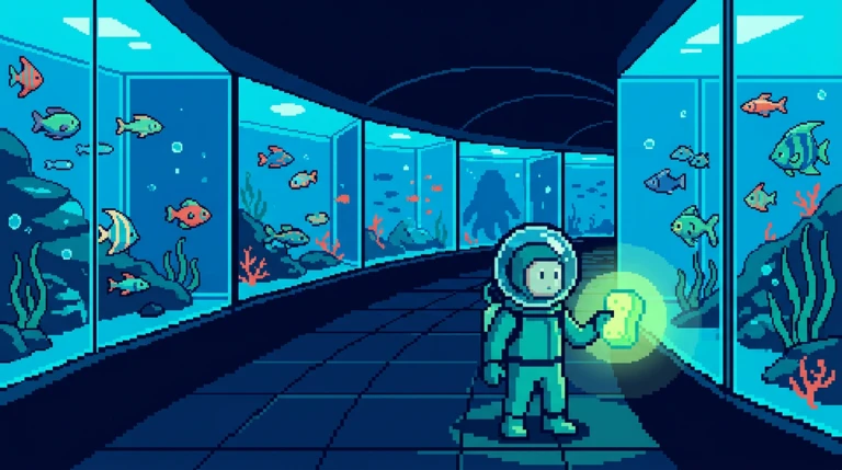The Cutesy Aquarium: Janitor Night Shift🐟🐠🎣