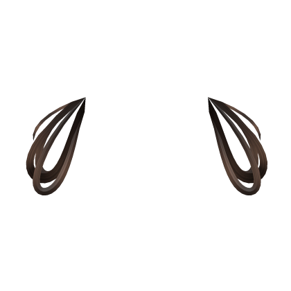 Messy Hair Side Ear Extensions [Brown] Roblox item