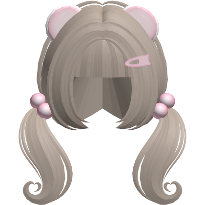 ♡ cute n short heart moe pigtails (ash brown)