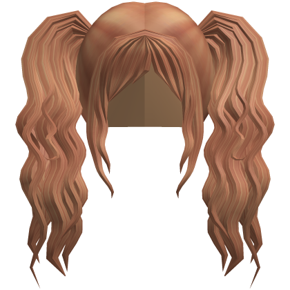 Cute Scene Gyaru Pigtails Long Wavy Ginger Brown