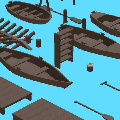 Low Poly Dock Pack