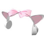 White Cat Earmuffs