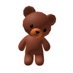 Classic brown bear seen from the back