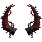 Crimson Wicked Punk Horns