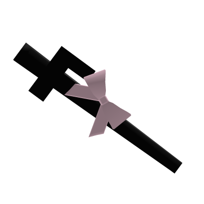 black f initial hair clip Roblox item