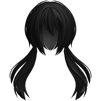 moe jellyfish anime flowy ponytails black