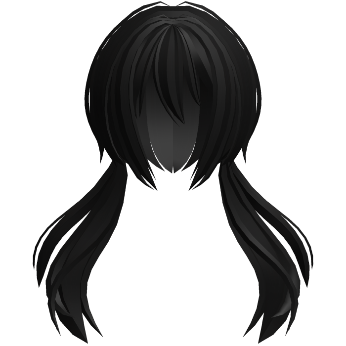 moe jellyfish anime flowy ponytails black