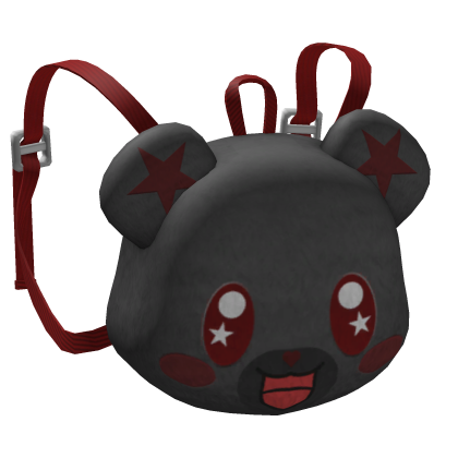 Fluffy Cute Kawaii Bear Backpack in Black (3.0)