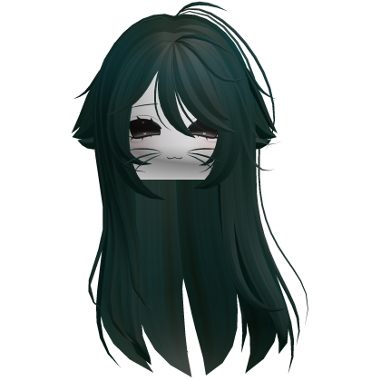 Teal Hair Shy Moe Com Cat Girl