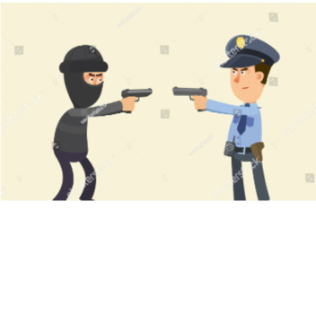 a shootout of police