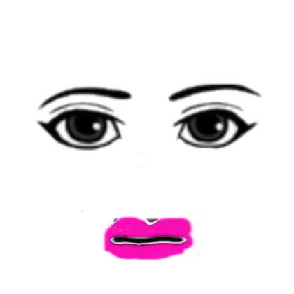 a bored girl face Roblox decal