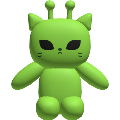 Green Alien Cat Waist Plushie Plush