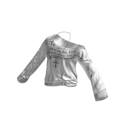 💜 Y2K Cross Off-Shoulder Longsleeve_White