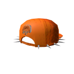 Orange Backwards Spike Flatbrim Baseball Hat