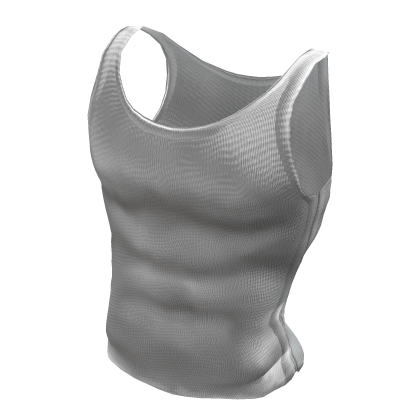 White Ribbed Muscle Tank Top