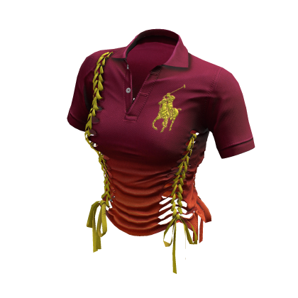 Braided Cutout Polo Shirt (Novacane)