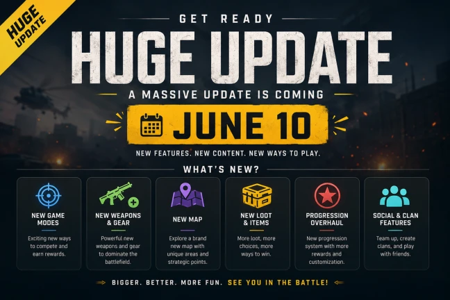 Huge Update Drops June 10