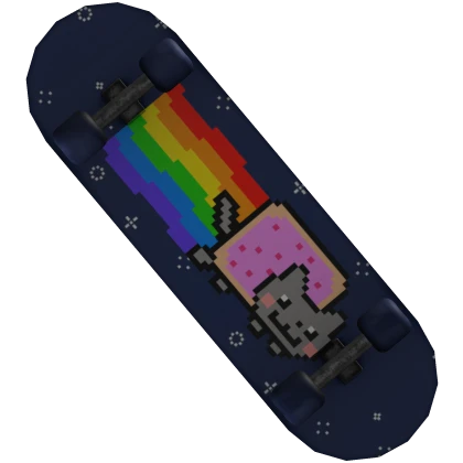 BACK] Nyan Cat Skateboard | Roblox Item - Rolimon's