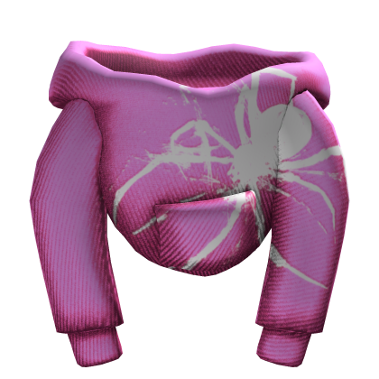 Pink designer Spider female Hoodie Roblox item