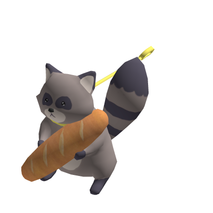 Roblox Item Racoon With Baguette