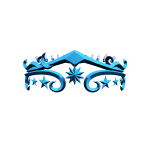 Blue Elegant Crown