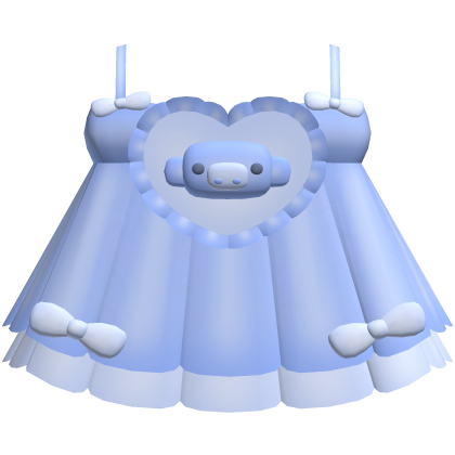 . ‿ ♡ blue adorable hippo dress