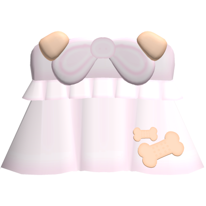 cutesy adorable dog puppy bone soft flowy dress
