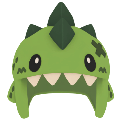Cute Green Dino Monster Hat