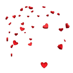 Red Candy Heart Confetti