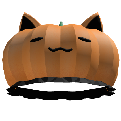 ♡ : kitty pumpkin beret w/ruffles Roblox item