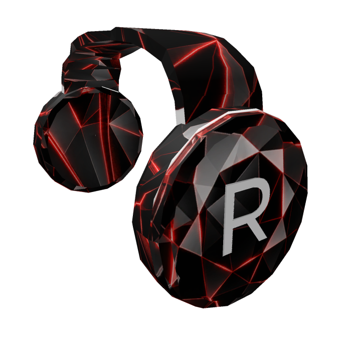 Red Headphone Sparkle Time