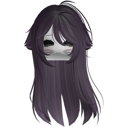 Purple Hair Shy Moe Com Cat Girl