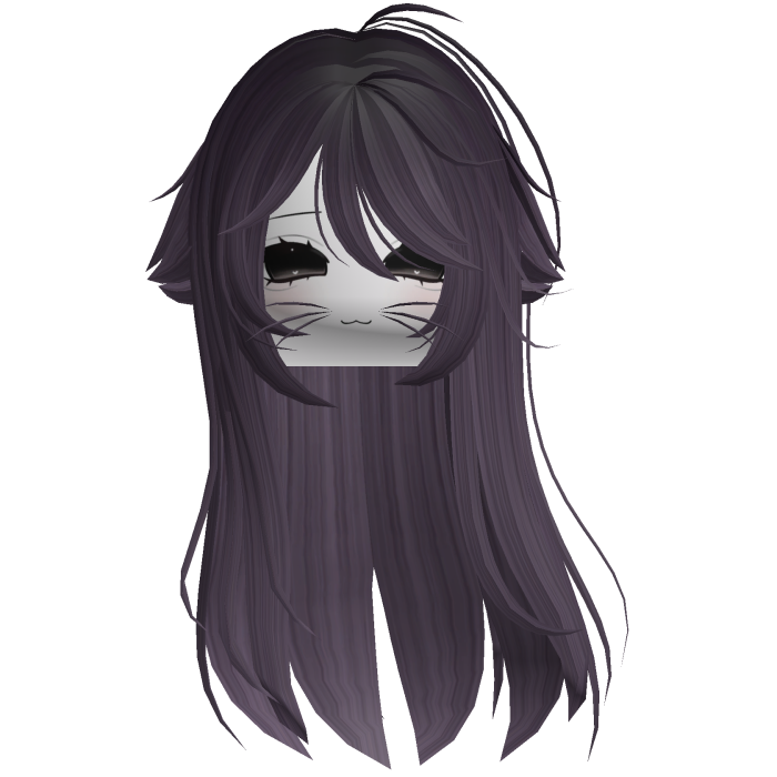 Purple Hair Shy Moe Com Cat Girl