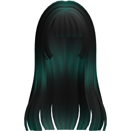 long teal skunk hime hair